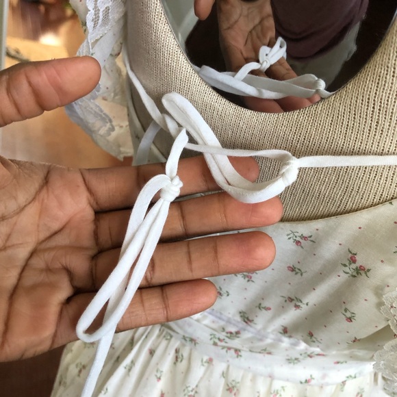 Gunne Sax by Jessica Maxi Prairie Cottage-core Off-shoulder Dress - Picture 7 of 16